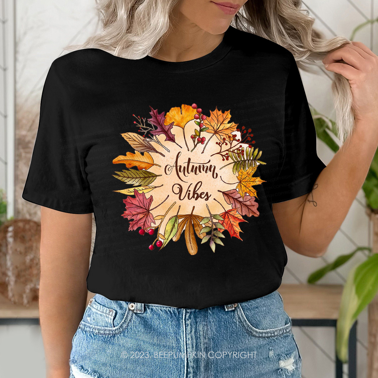 Pretty Fall Leaves Autumn Tees