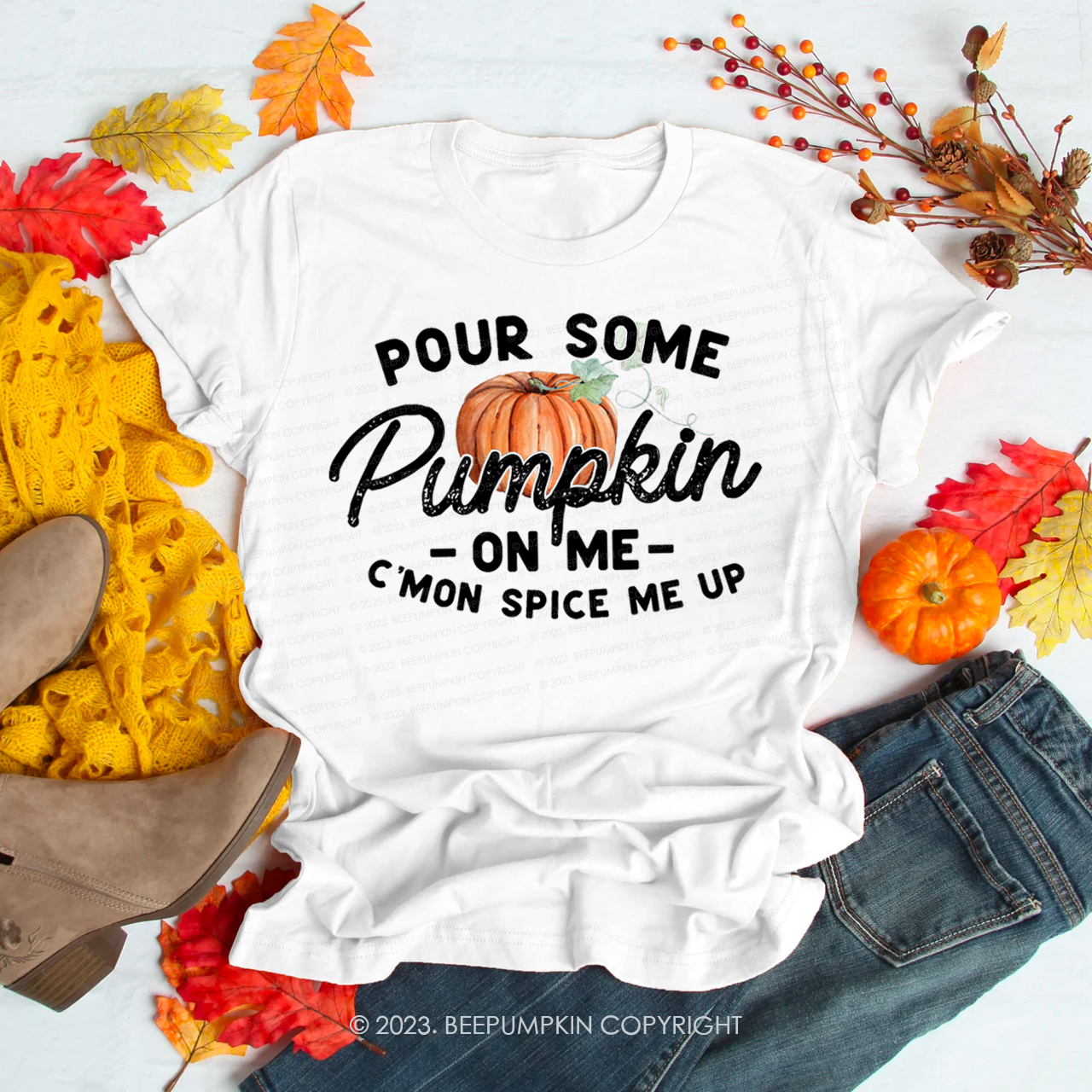 Pour Some Pumpkin On Me Shirt Beepumpkin