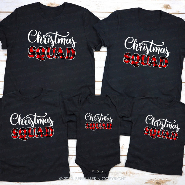 Christmas Squad Family Matching Shirts Beepumpkin