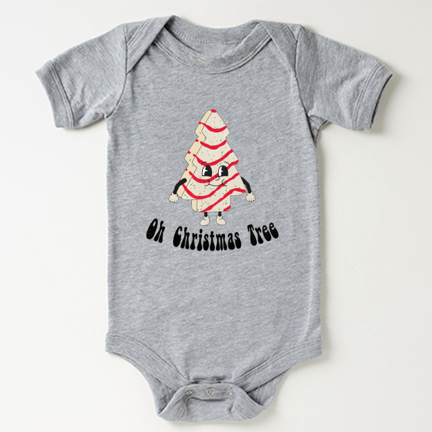 Oh, Christmas Tree Baby Christmas Bodysuit