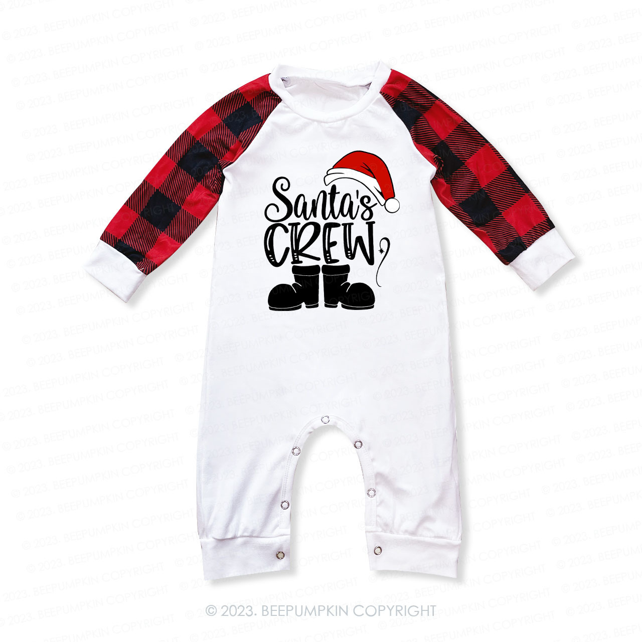 Santa's Crew Christmas Crew Family Matching Pajamas Beepumpkin