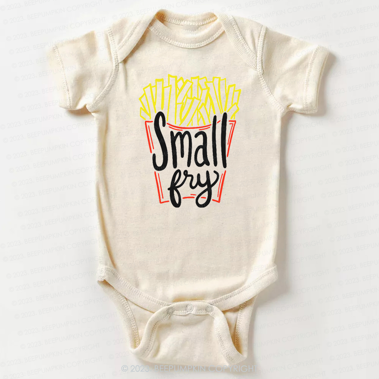 Cute "Small Fry" Fries Bodysuit For Baby
