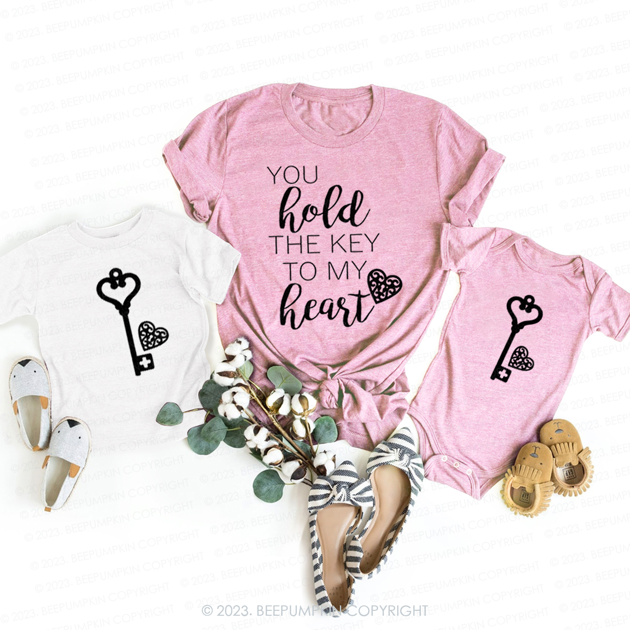 You Hold The Key To My Heart Matching T-Shirts For Mom&Me