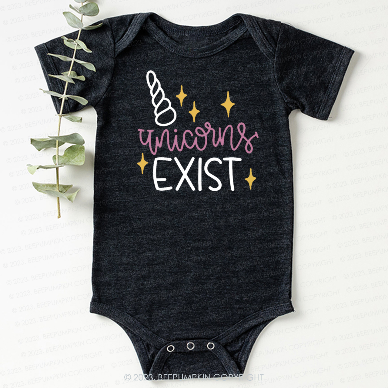 Unicorn Exist Squad Birthday Bodysuit For Baby