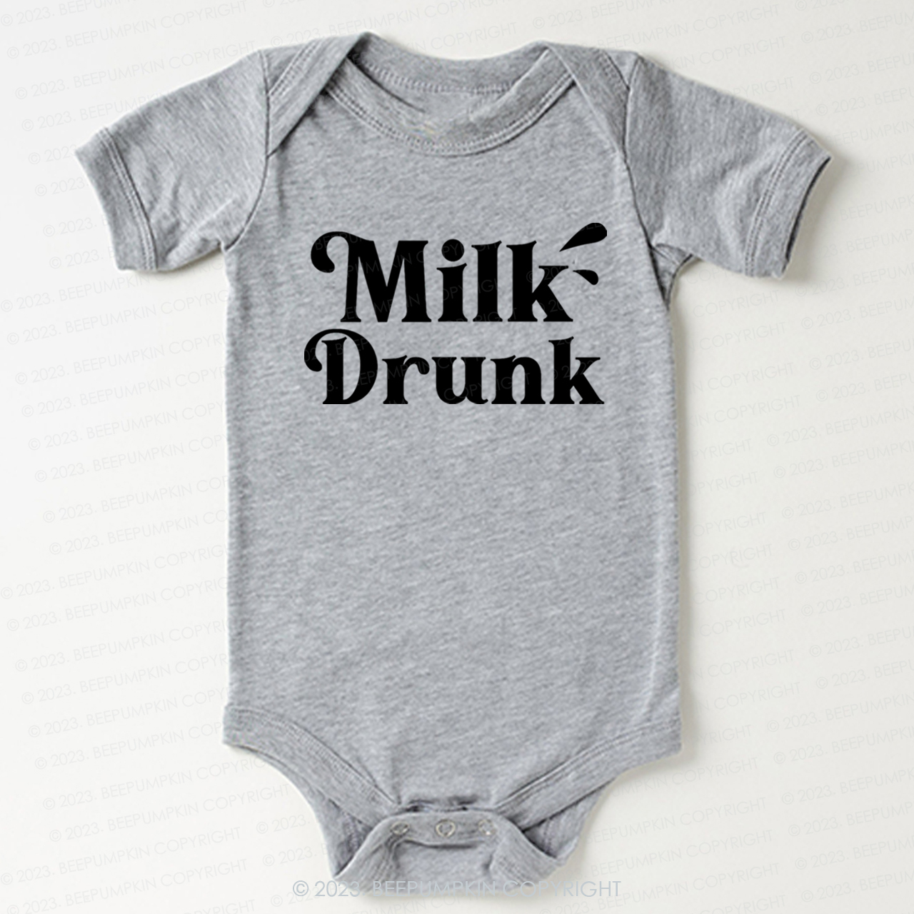 Funny Milk Drunk Bodysuit For Baby