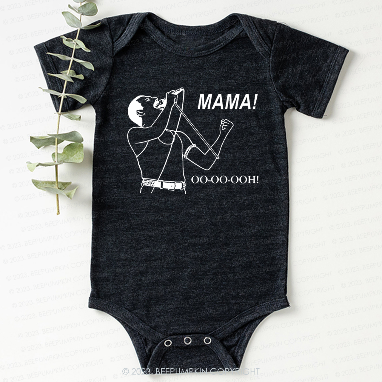 Mama Oo - Oo - Ooh - Queen Bodysuit For Baby