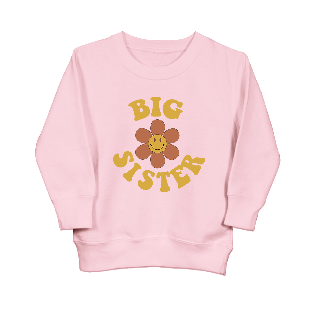 Personalized Big Sister Cute Vintage Toddler Sweatshirt