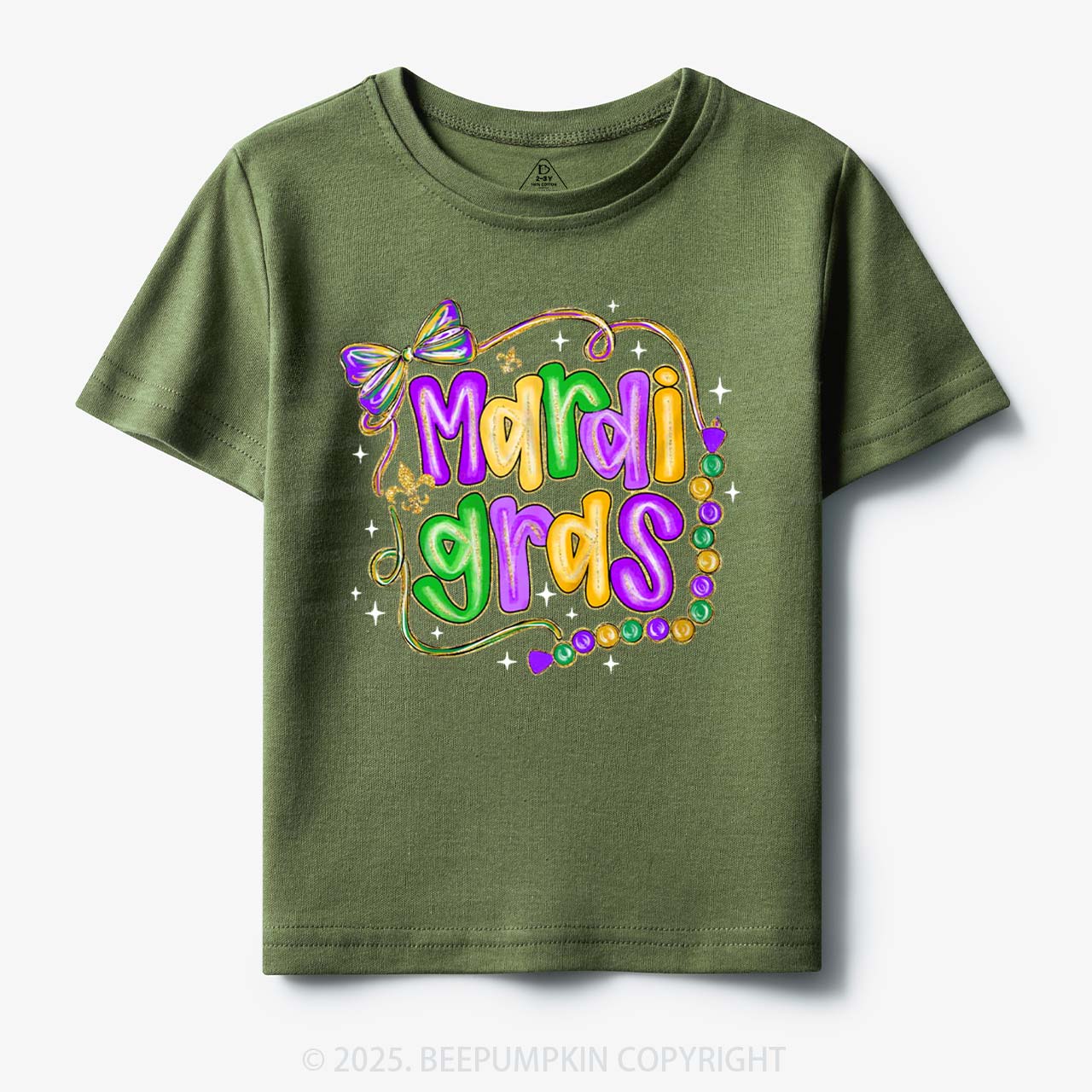 Brushstroke Mardi Gras Toddler&Kid's Tees Beepumpkin