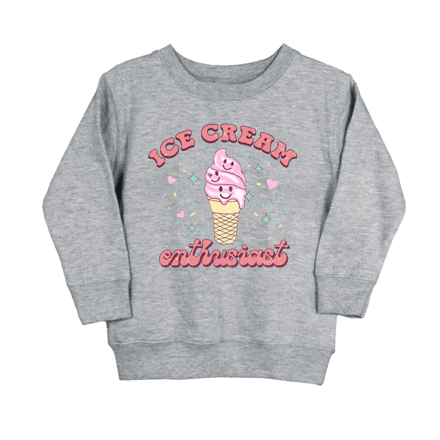 Ice Cream Enthusias Kids Sweatshirt