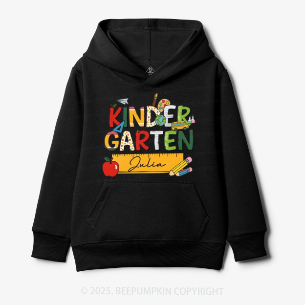 Personalized Kindergarten Name Kid's Hoodies Beepumpkin