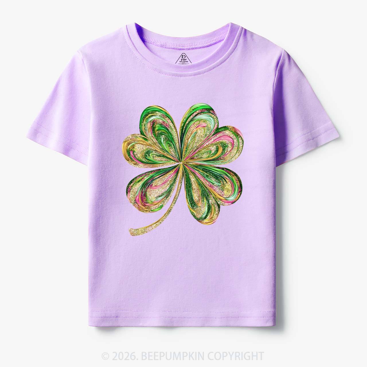 Retro Lucky Shamrock St Patrick's Day Toddler&Kid's Tees Beepumpkin