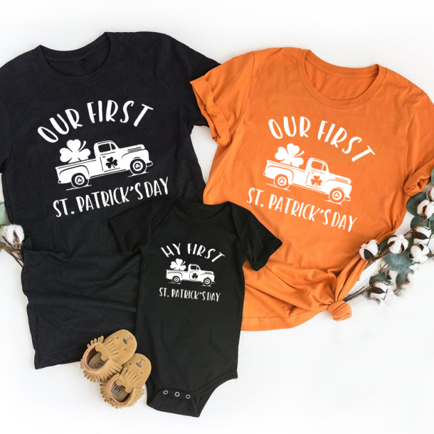 First St Patrick's Day Matching Shirts