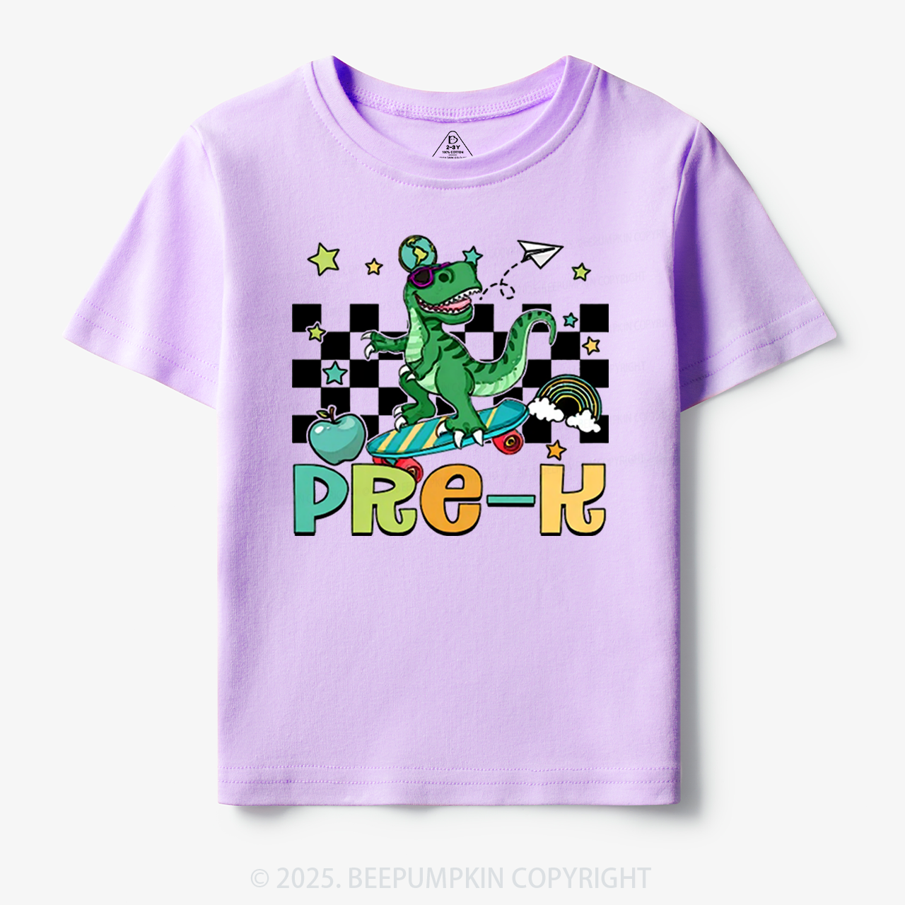 Personalized T-Rex For Boy Toddler&Kid's Tees Beepumpkin