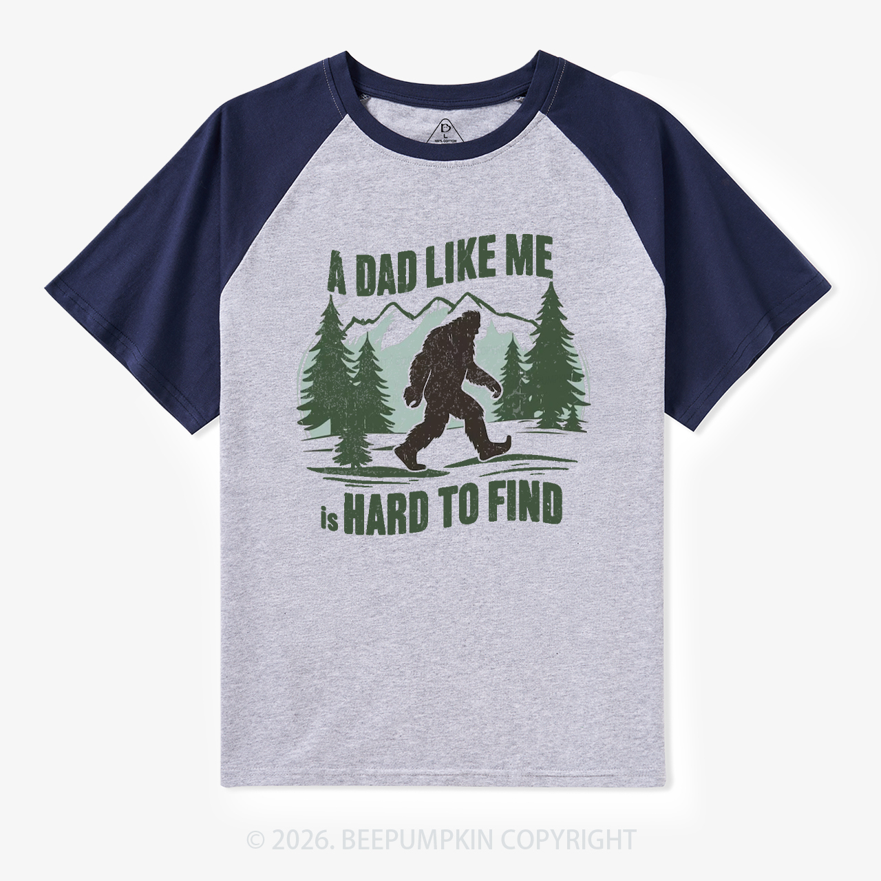 Funny A Dad Like Me Is Hard To Find Retro Raglan T-Shirt