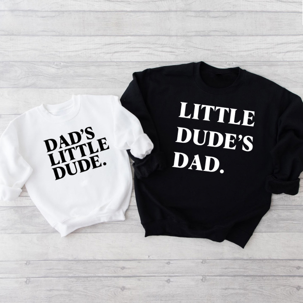 Matching Dad And Me Swetshirt (Little Dude's)