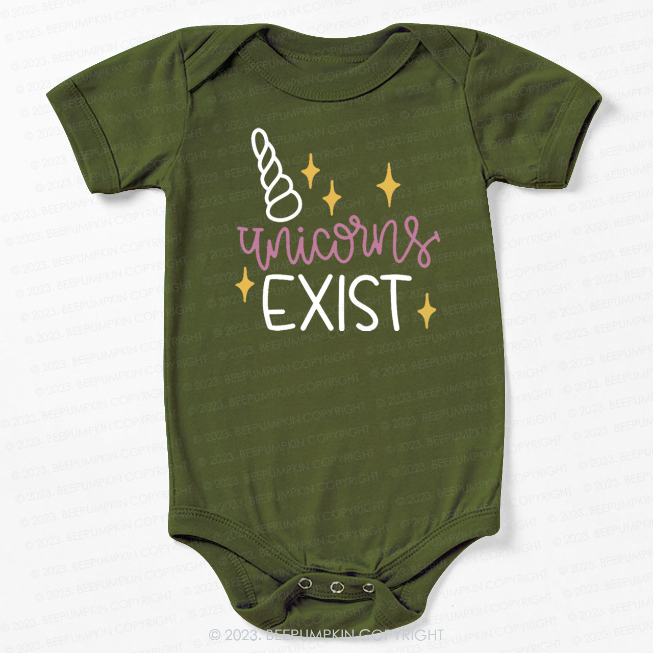 Unicorn Exist Squad Birthday Bodysuit For Baby