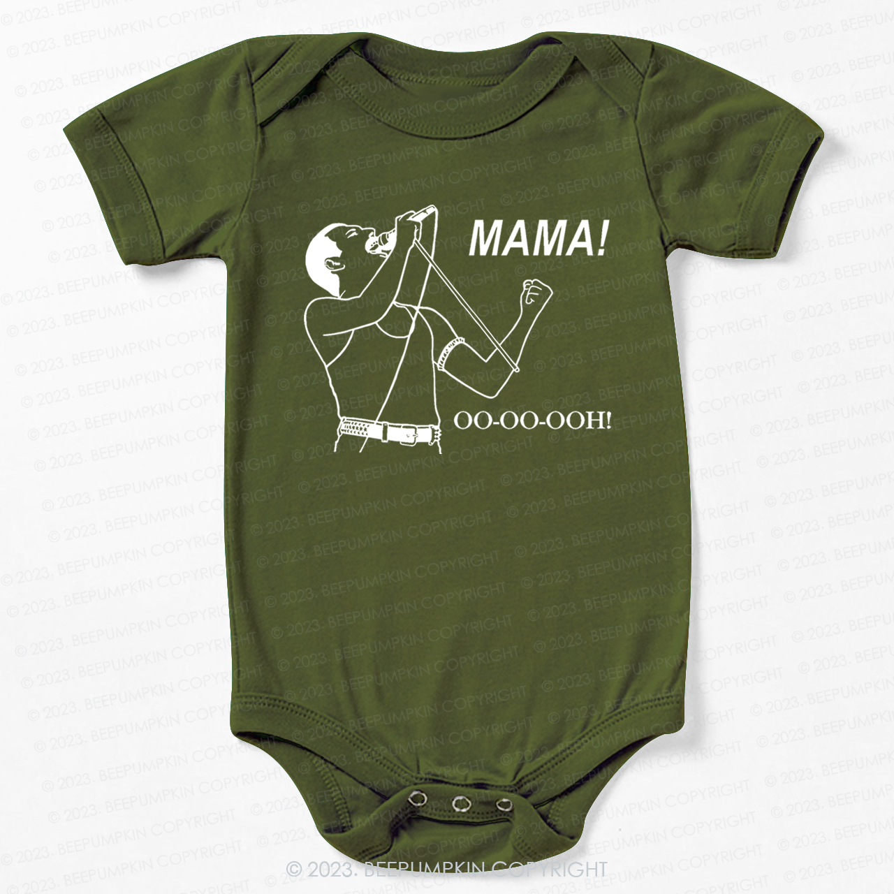 Mama Oo - Oo - Ooh - Queen Bodysuit For Baby