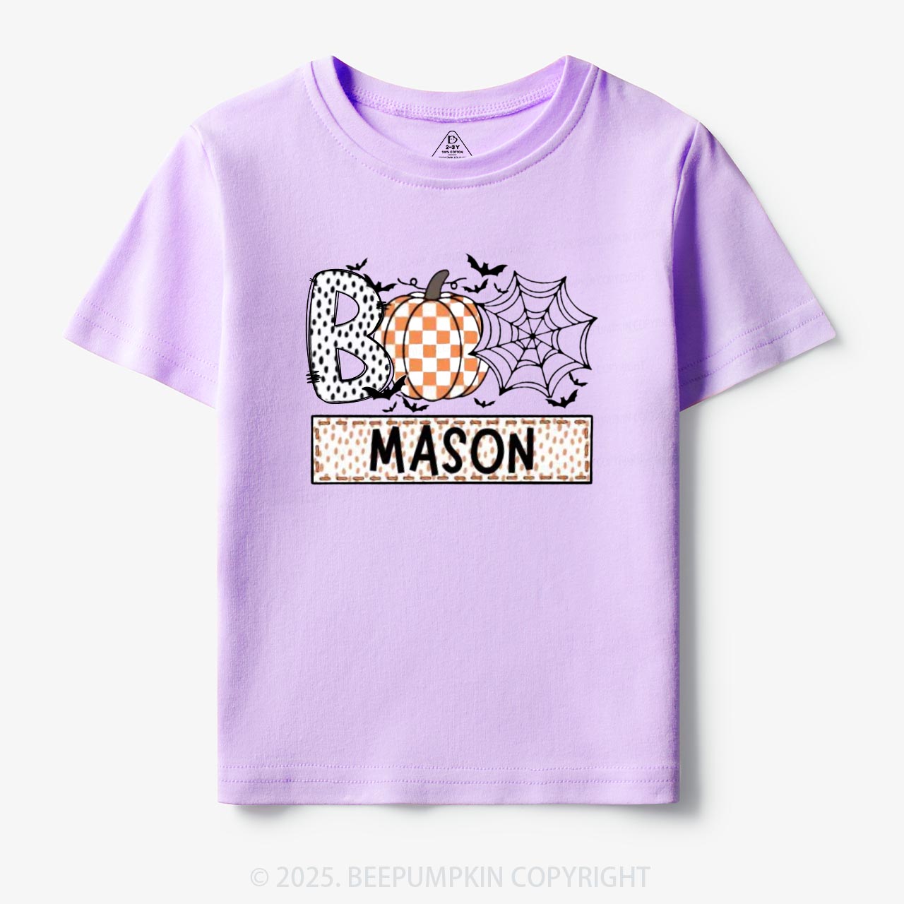 Personalized Name Halloween Trick or Treat Toddler & Kid's Tees Beepumpkin