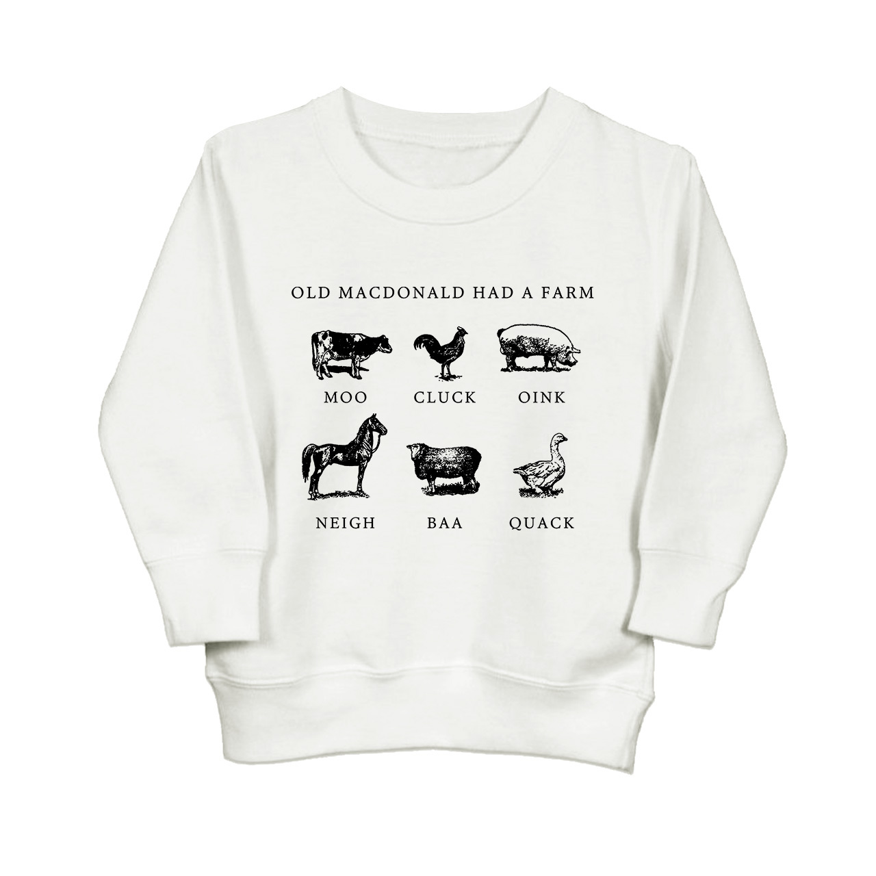 Had a Farm Kids Retro Natural Sweatshirt Sale-Beepumpkin™