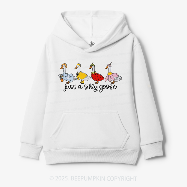 Just A Silly Goose Kid's Hoodies Beepumpkin