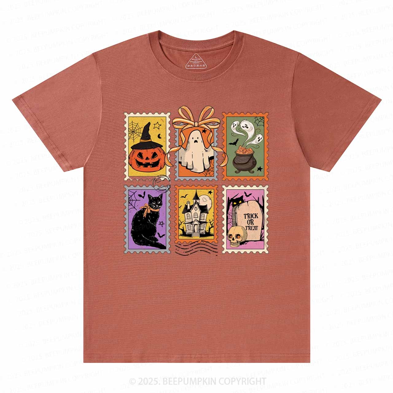 Retro Halloween Cat Ghost T-Shirts Beepumpkin 