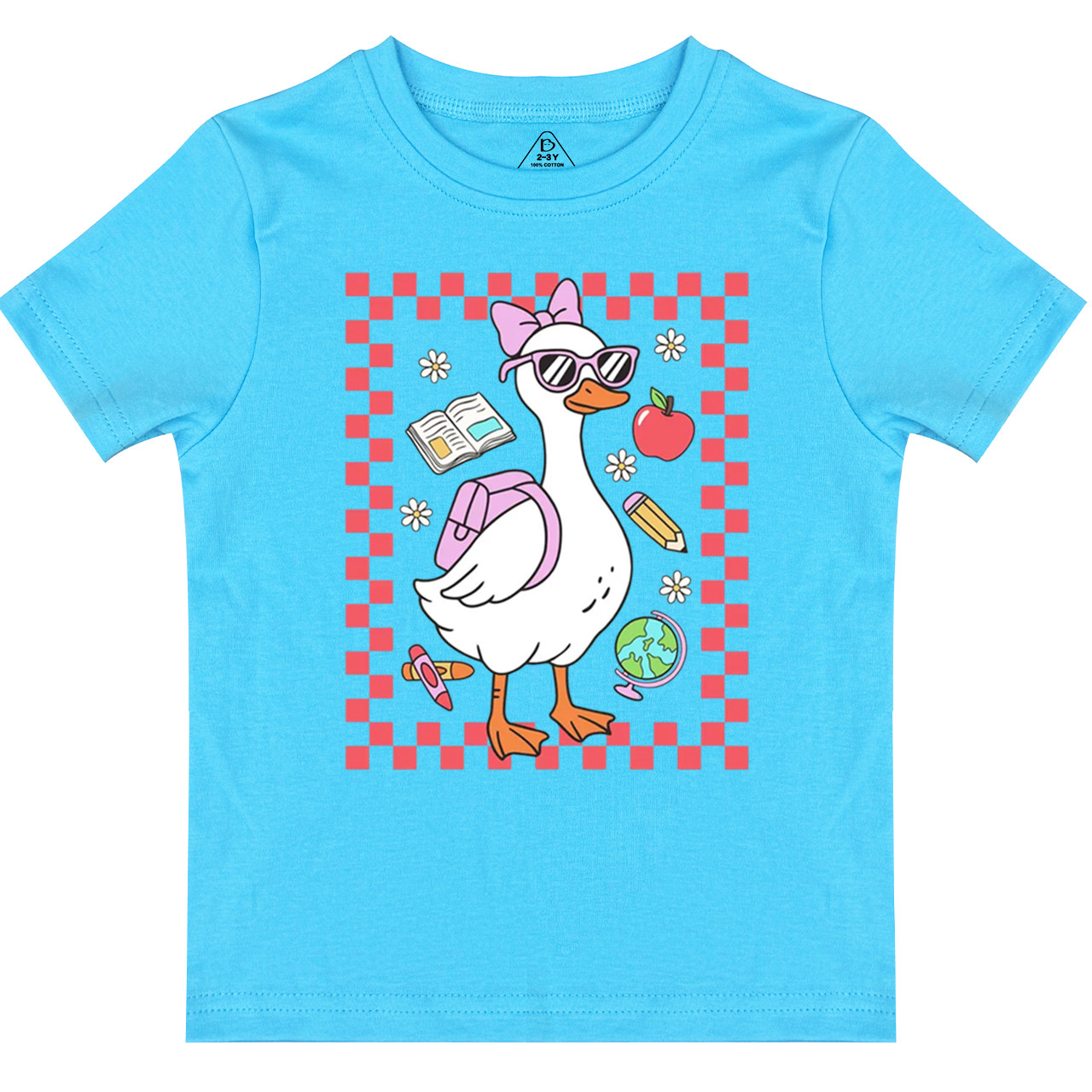 Back To School Girl Goose Toddler&Kid's Tees Beepumpkin