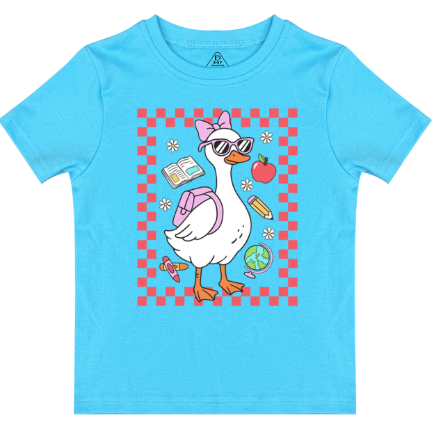 Back To School Girl Goose Toddler&Kid's Tees Beepumpkin