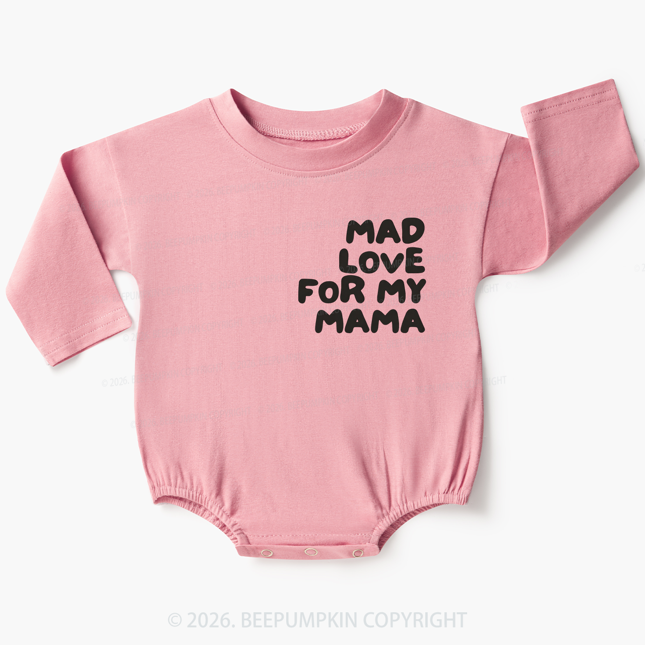Mad Love for My Mama Baby Bubble Romper