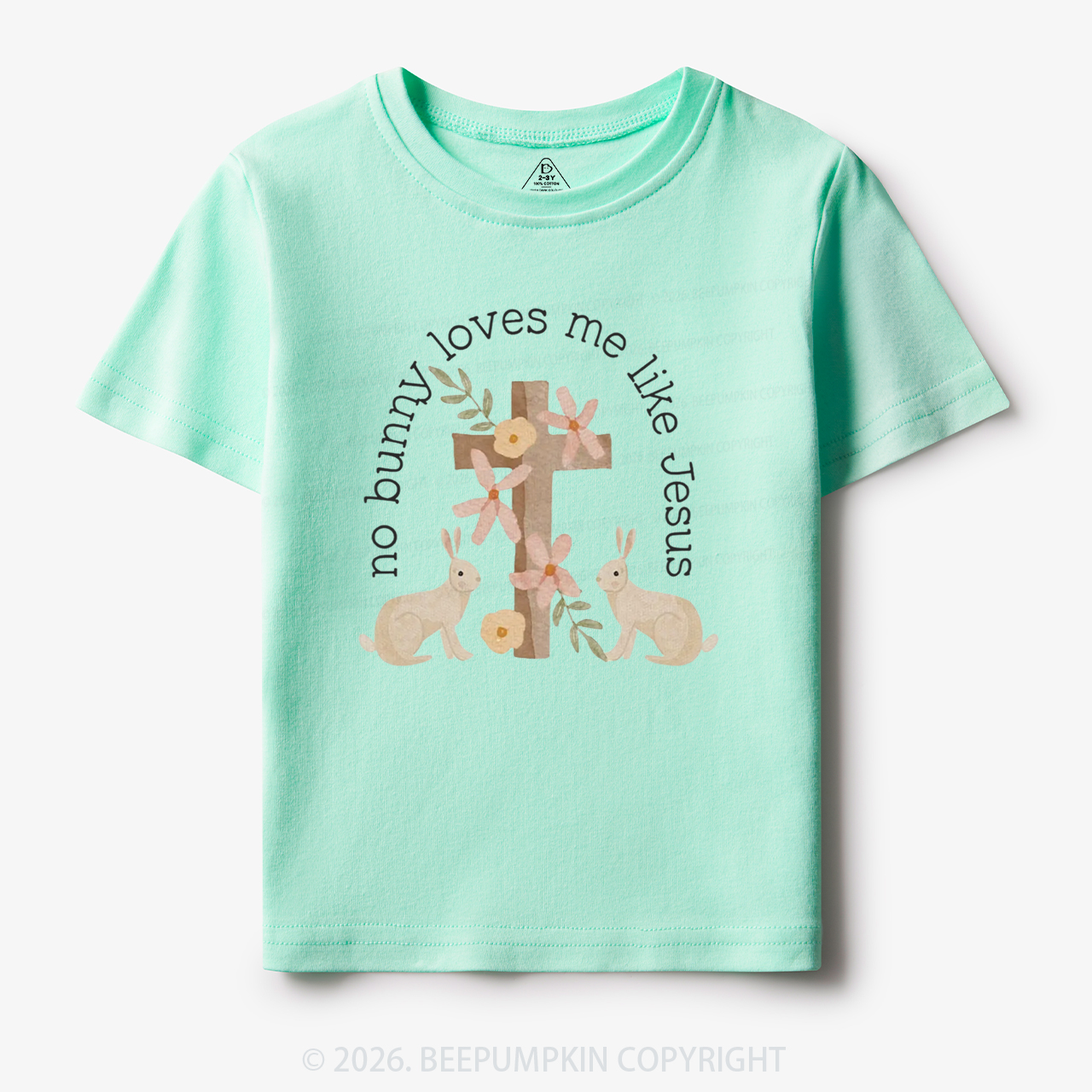 No Bunny Loves Me Like Jesus Toddler&Kid's Tees