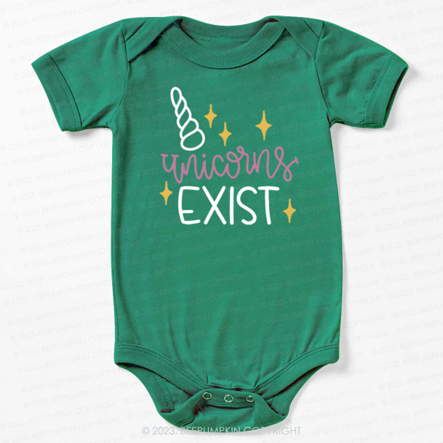 Unicorn Exist Squad Birthday Bodysuit For Baby