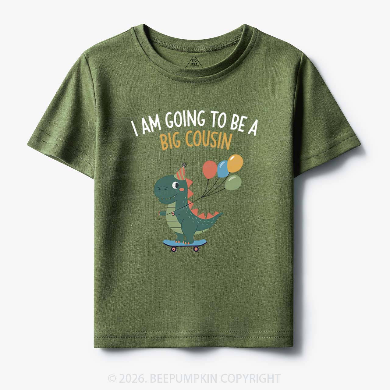 I'm Going To Be A Big Cousin Dinosaur Toddler&Kid's Tees