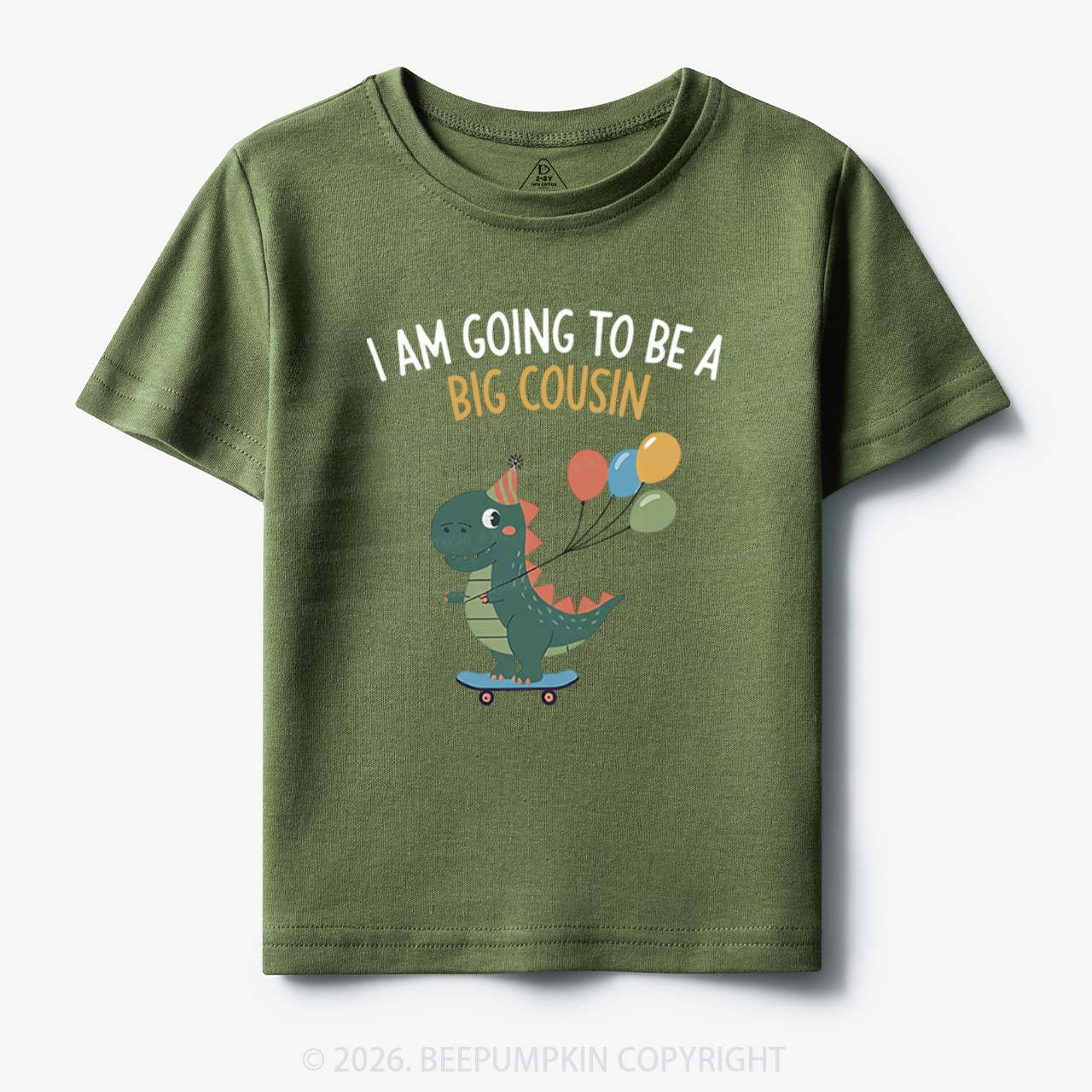 I'm Going To Be A Big Cousin Dinosaur Toddler&Kid's Tees