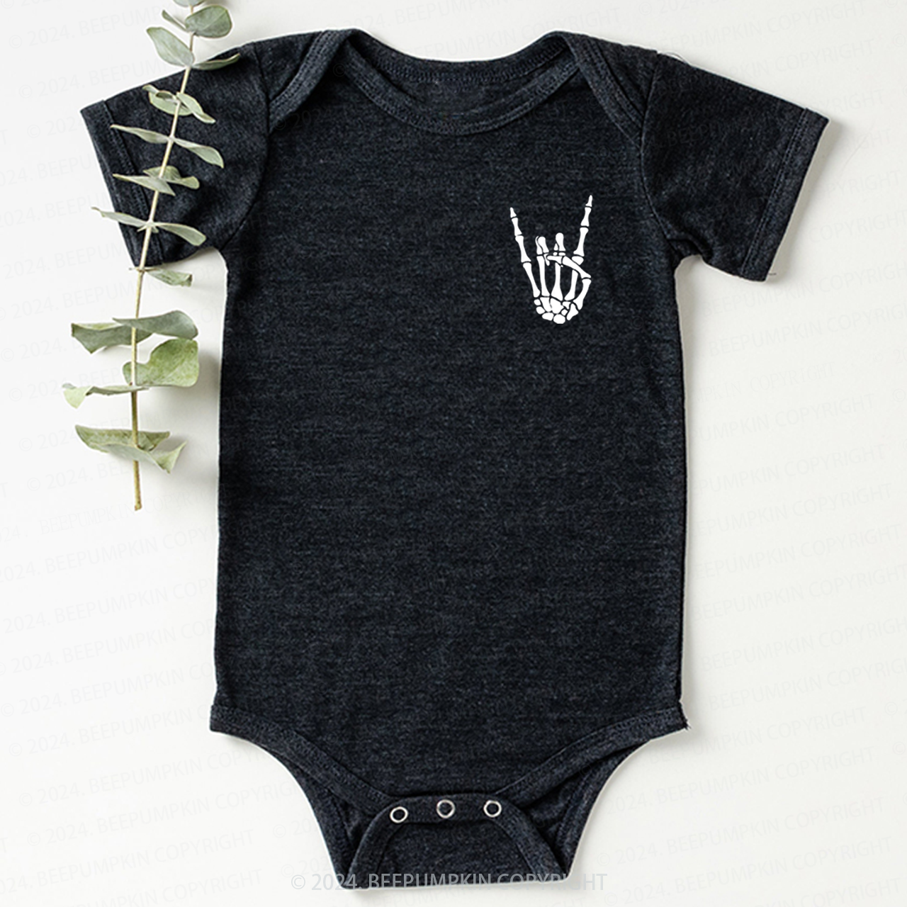 Punk Rock Bones Bodysuit For Baby 8
