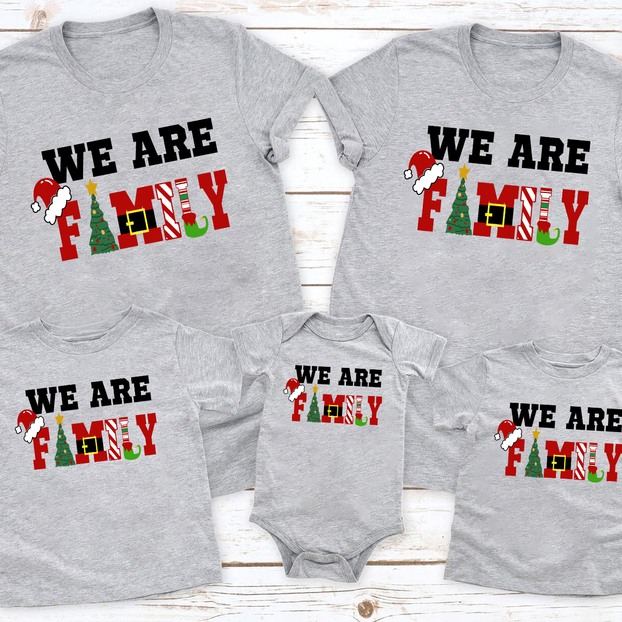 We Are Family Christmas Family Matching Shirt