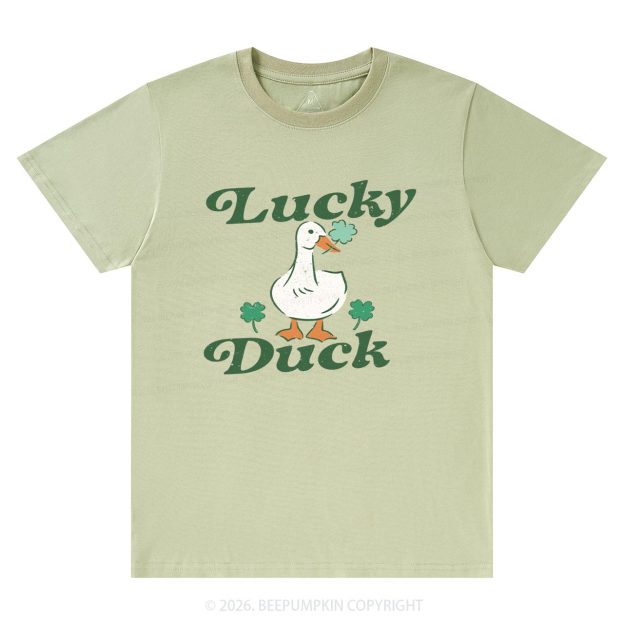 Lucky Duck St Patrick's Day T-Shirts Beepumpkin