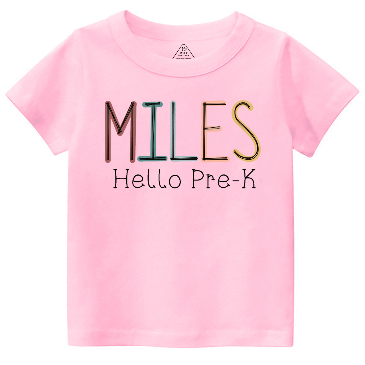 Personalized Name Back To School Toddler&Kid's Tees Beepumpkin 