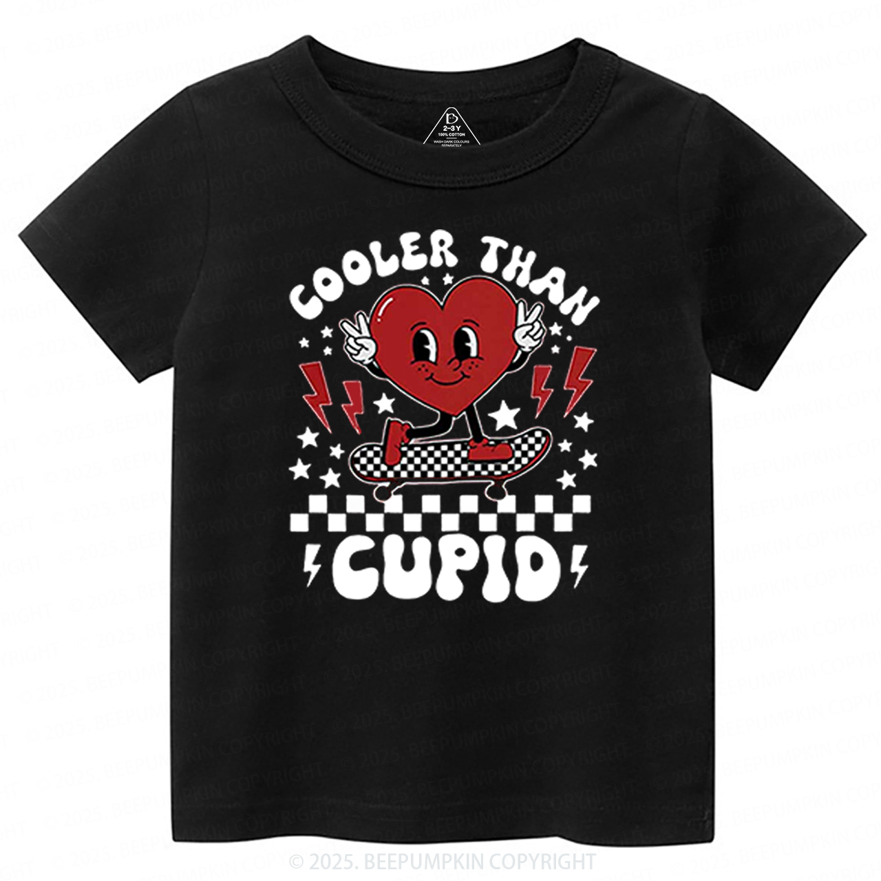 Cooler Than Cupid Valentines Day Toddler&Kids Tees Beepumpkin