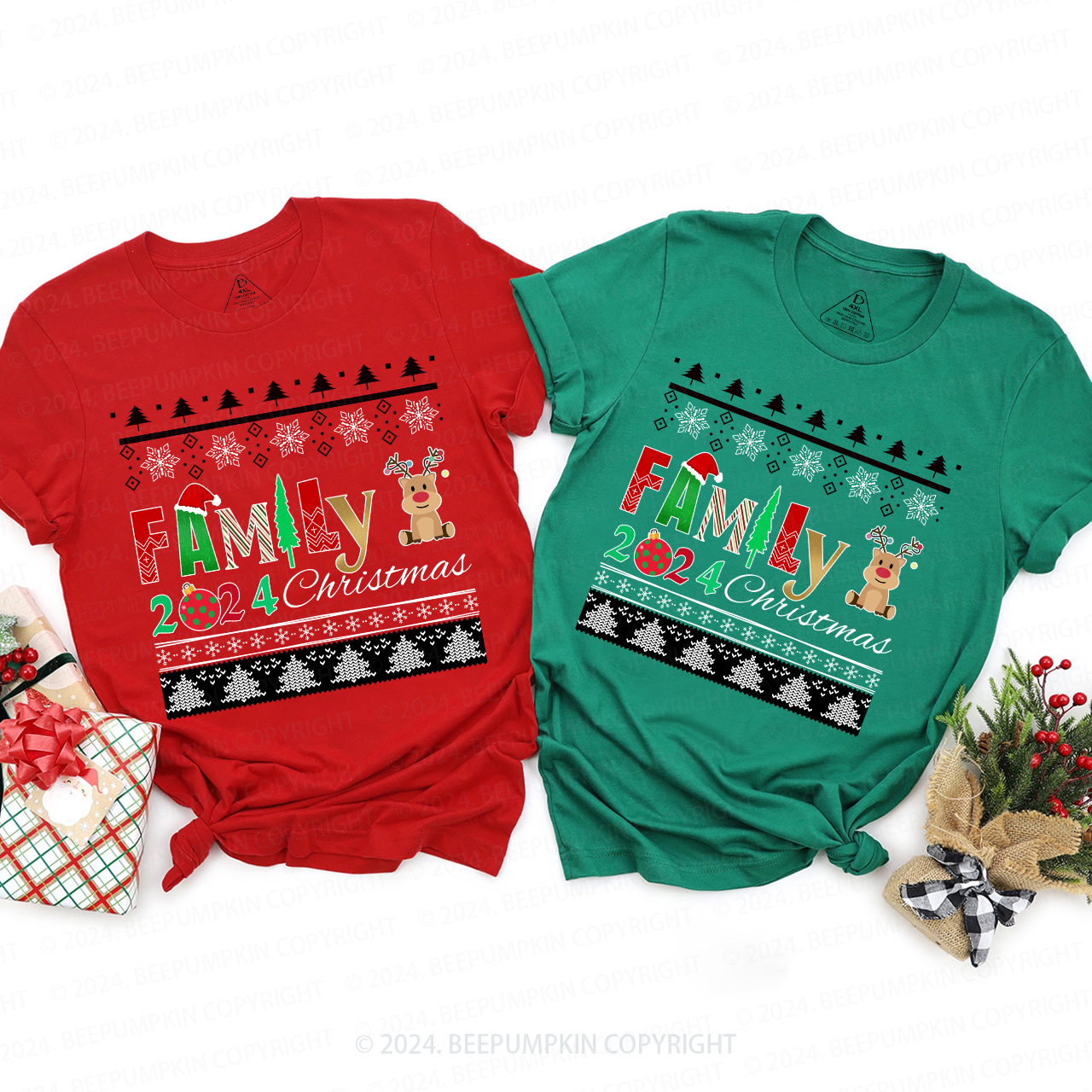 Cute Family Christmas Party Shirt Beepumpkin