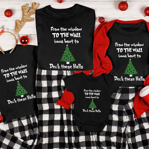 Deck These Halls Christmas Family Matching Shirt