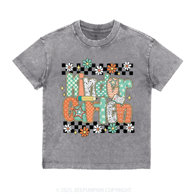 Personalized Grade Blossoms Toddler&Kids Washed Tees