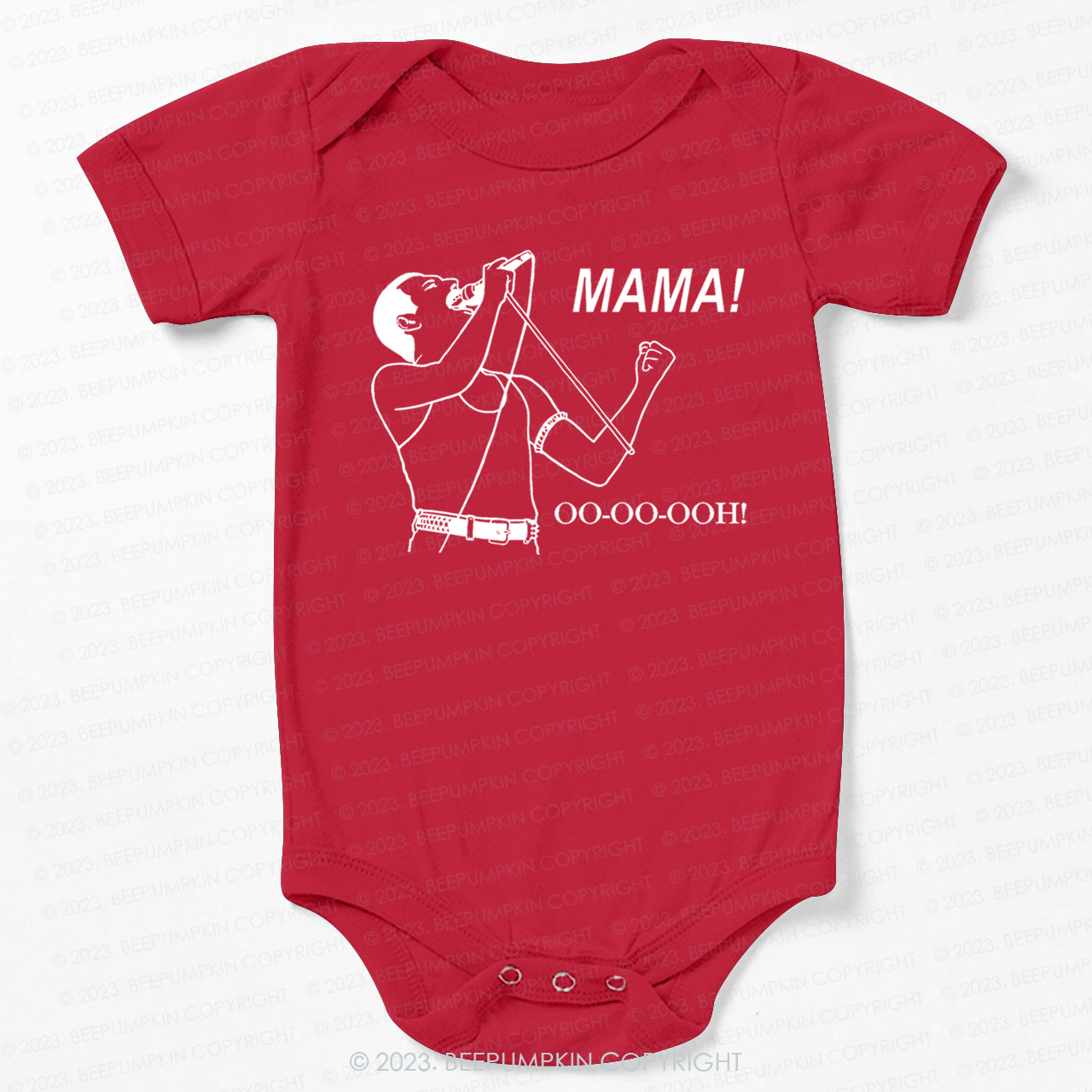 Mama Oo - Oo - Ooh - Queen Bodysuit For Baby