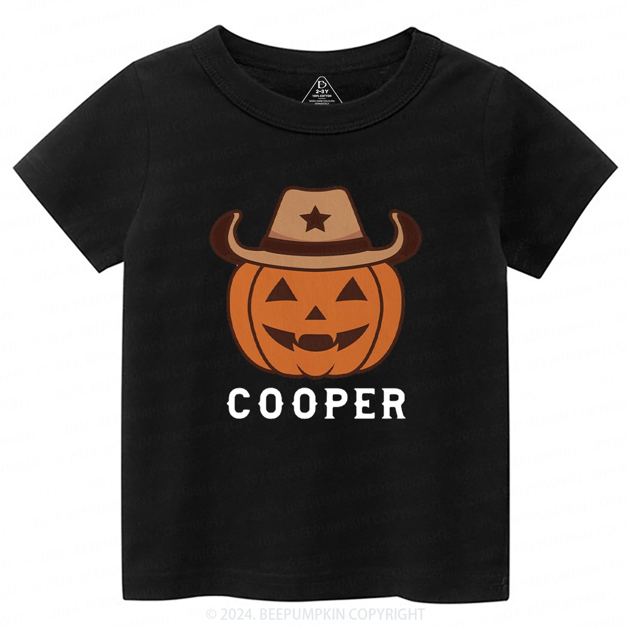 Personalized Vintage Halloween Rodeo Toddler&Kids Tees 