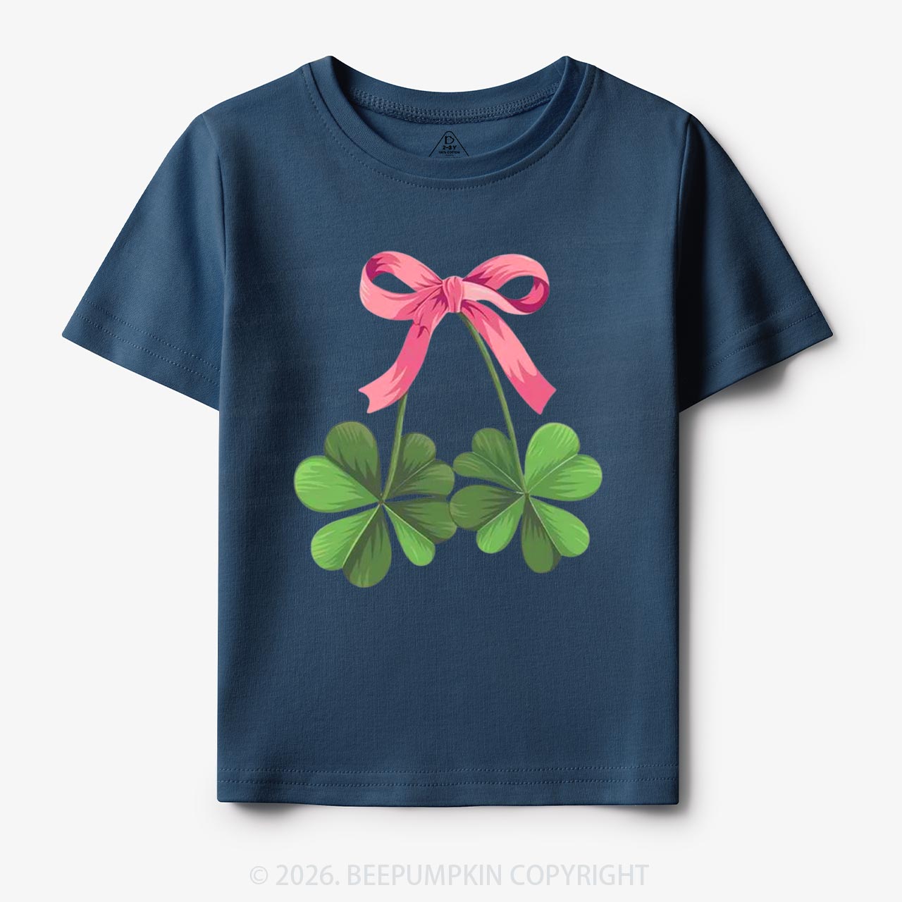Lucky Shamrock Bow St Patrick's Day Toddler&Kid's Tees Beepumpkin