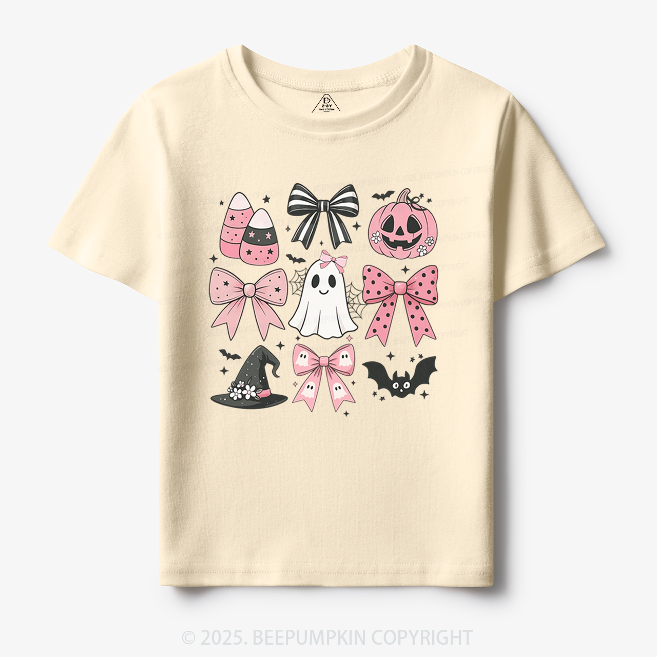  Pink Bow Coquette Halloween Toddler&Kid's Tees Beepumpkin