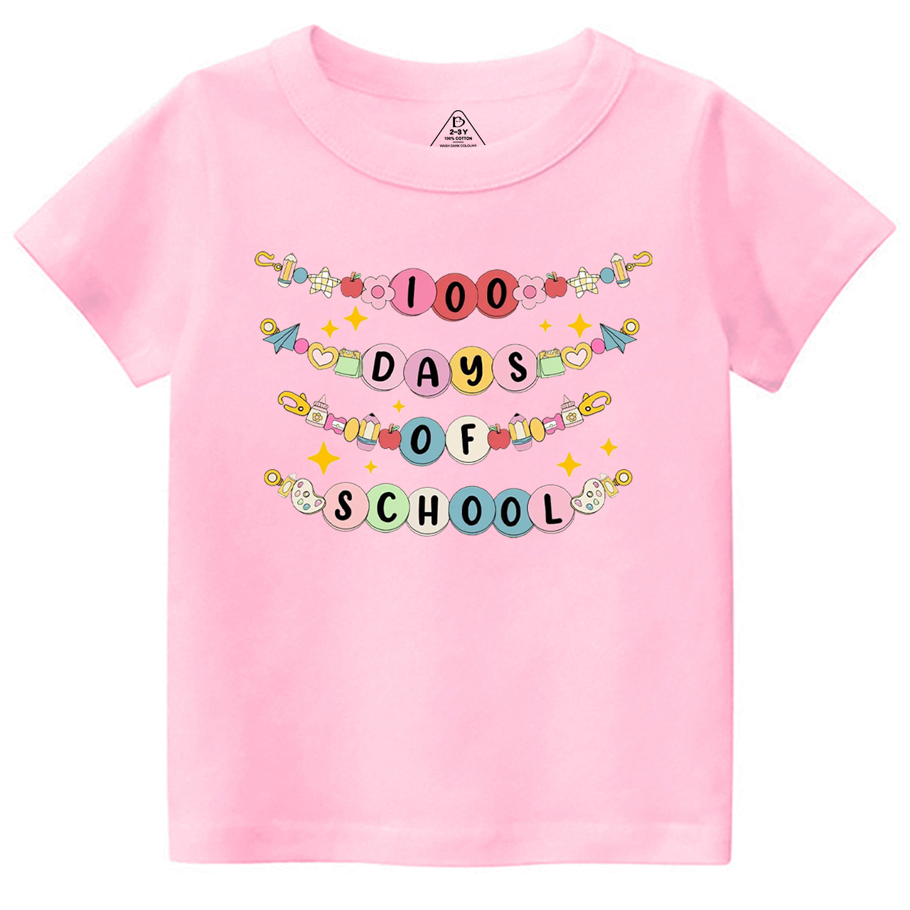 100 Days Of School Bracelet Toddler&Kid's Tees Beepumpkin 