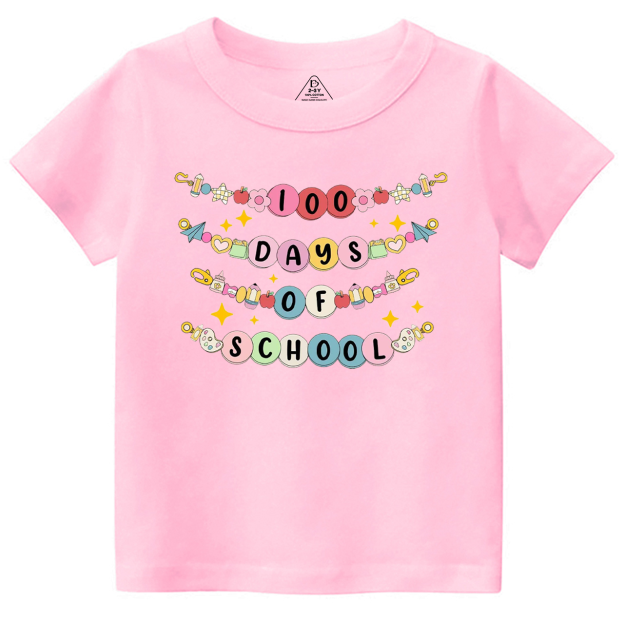 100 Days Of School Bracelet Toddler&Kid's Tees Beepumpkin 