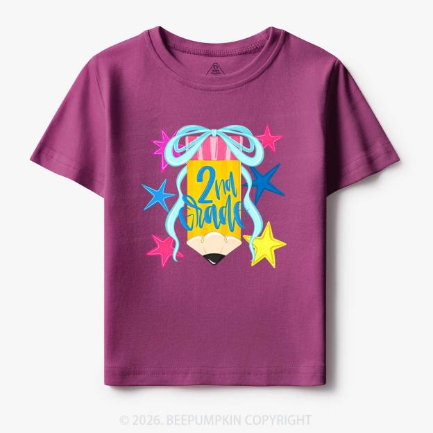 Sparkly Grade Star Pencil Back to School Toddler&Kid's Tees