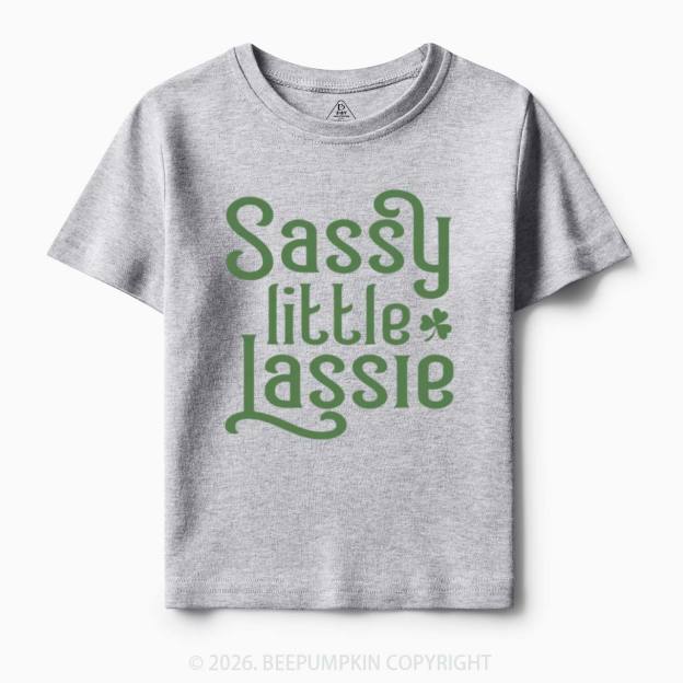 Sassy Little Lassie St. Patrick's Day Toddler&Kid's Tees Beepumpkin