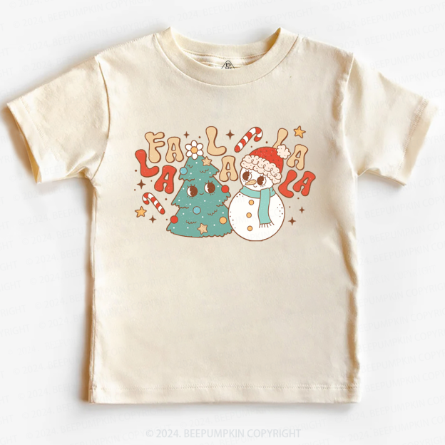 Christmas Fa La La La Toddler&Kids Tees 