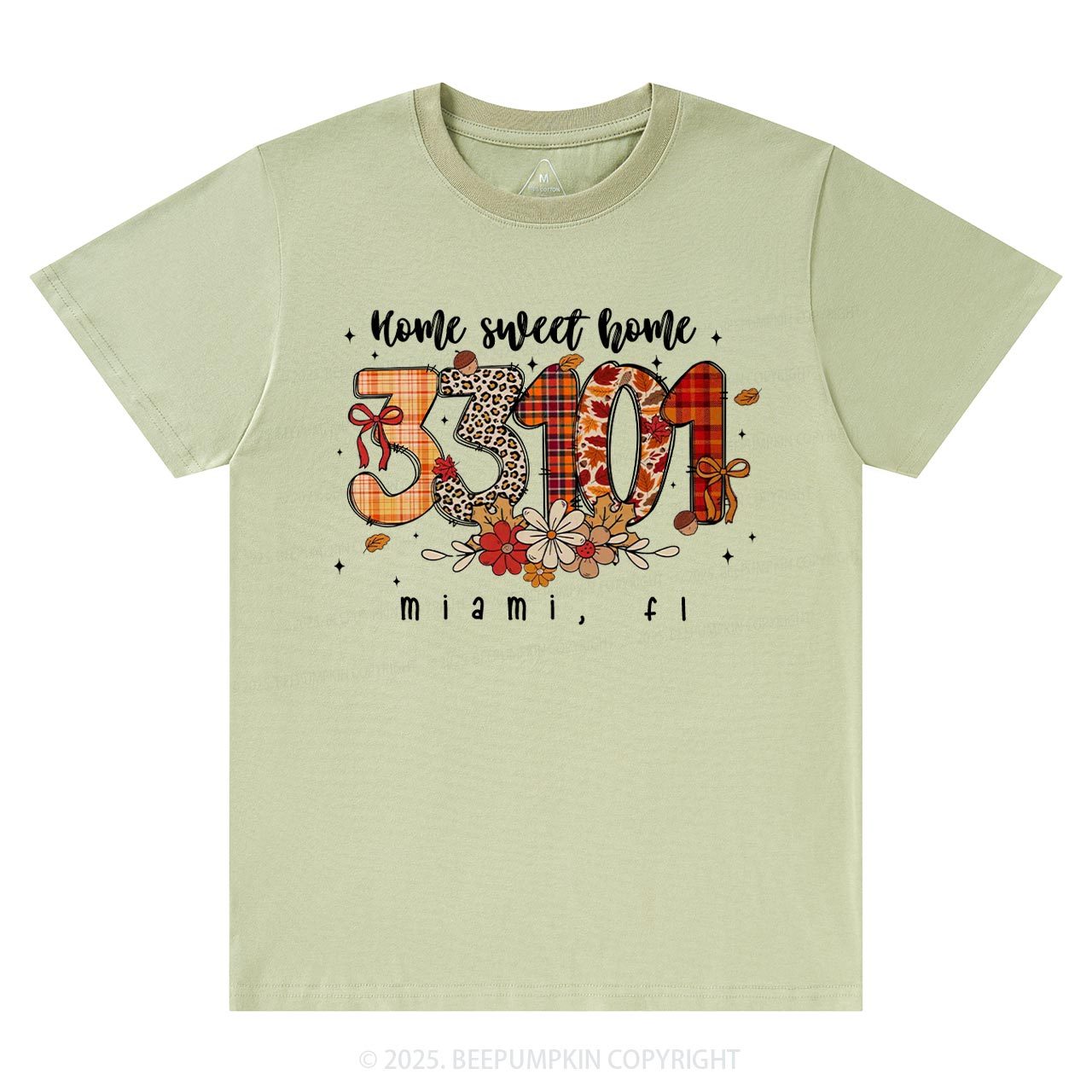 Personalized Fall Zip Code Doodle T-Shirts Beepumpkin